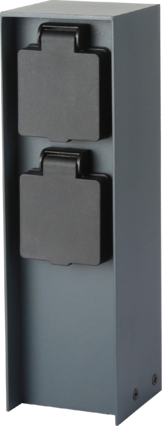 Brilagi - Colonne de prises extérieur PILLAR 2Z SCHUKO 230V IP44 anthracite
