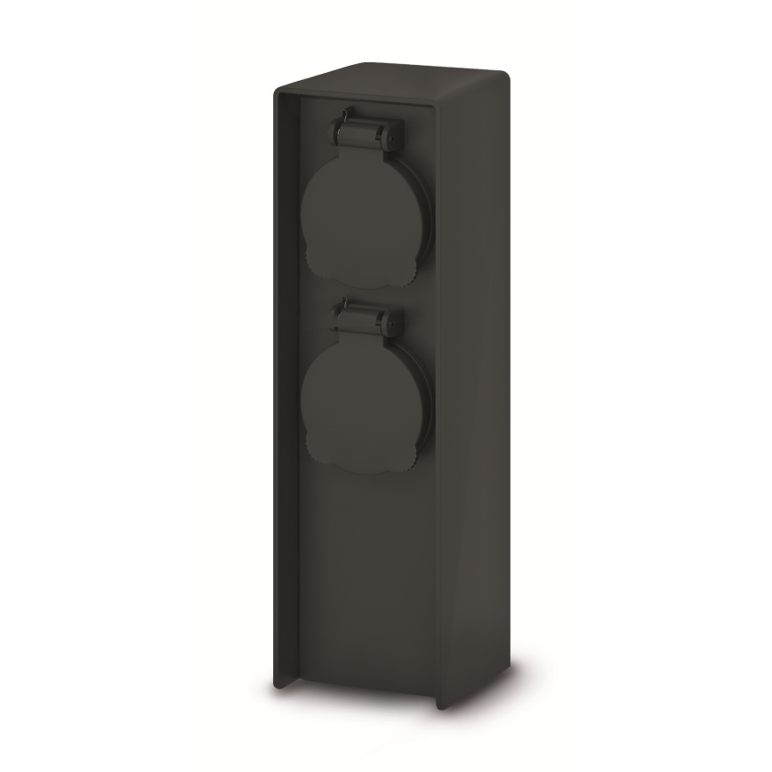 Brilagi - Colonne de prises extérieure 2 prises 230 V IP44 SCHUKO