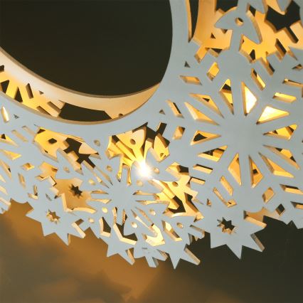Brilagi - Couronne de Noël LED 30 cm (2x AA)