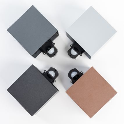 BRILAGI - Applique da esterno con sensore CUBE LED/6W/230V antracite IP65