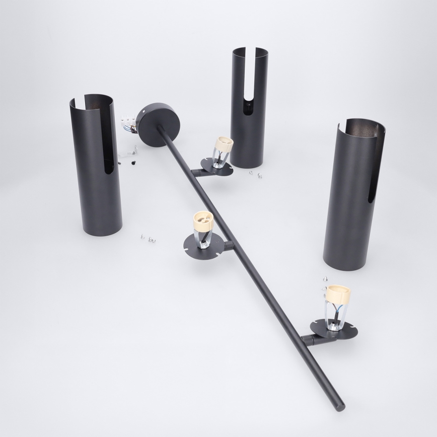 Brilagi - Deckenleuchte an Stange BRANCH 3xGU10/30W/230V schwarz