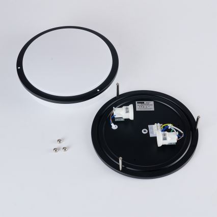 Brilagi - Deckenleuchte ELARO 2xE27/40W/230V Ø 26 cm schwarz