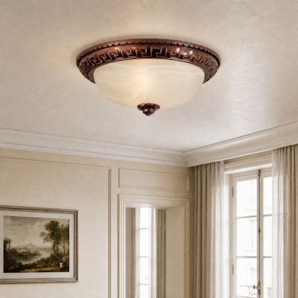 Brilagi - Deckenleuchte FRESCO 2xE27/40W/230V Ø 30 cm kupferfarben