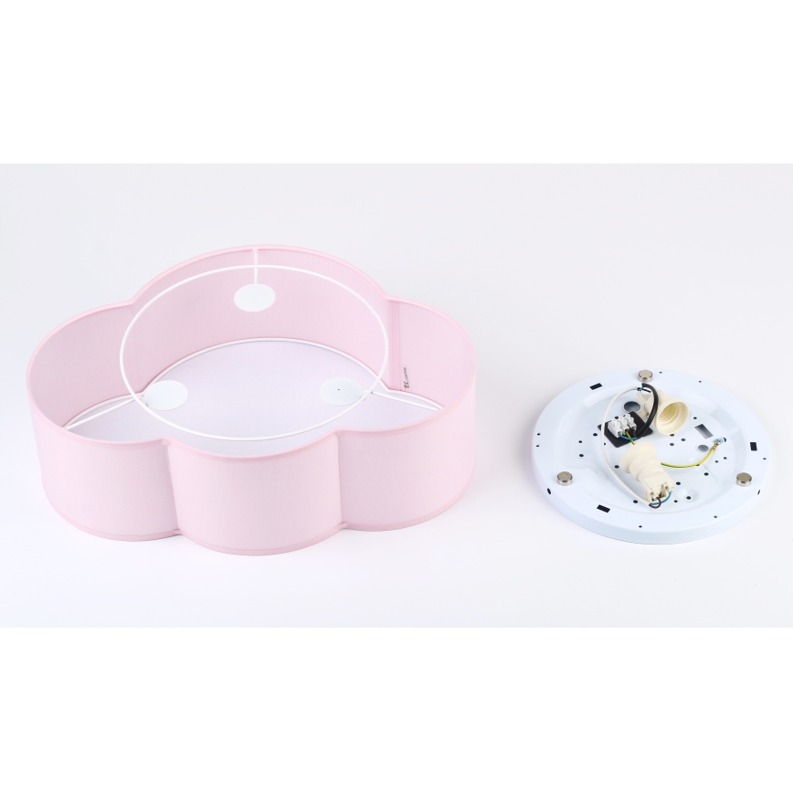 Brilagi - Deckenleuchte für Kinderzimmer NIMBUS MINI 2xE27/15W/230V 31x43 cm rosa