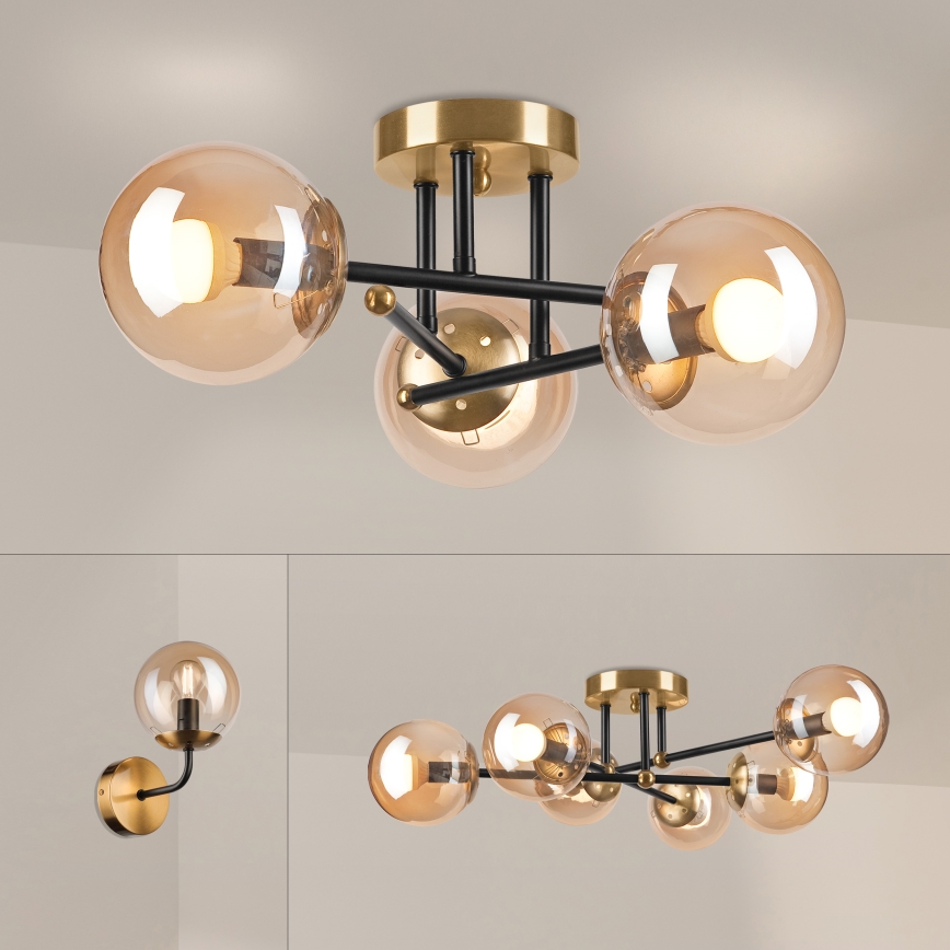 Brilagi - Deckenleuchte MALIVA 3xE14/15W/230V Gold