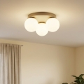 Brilagi - Deckenleuchte MILO ECRU 3xE27/60W/230V Ø 35 cm beige/gold