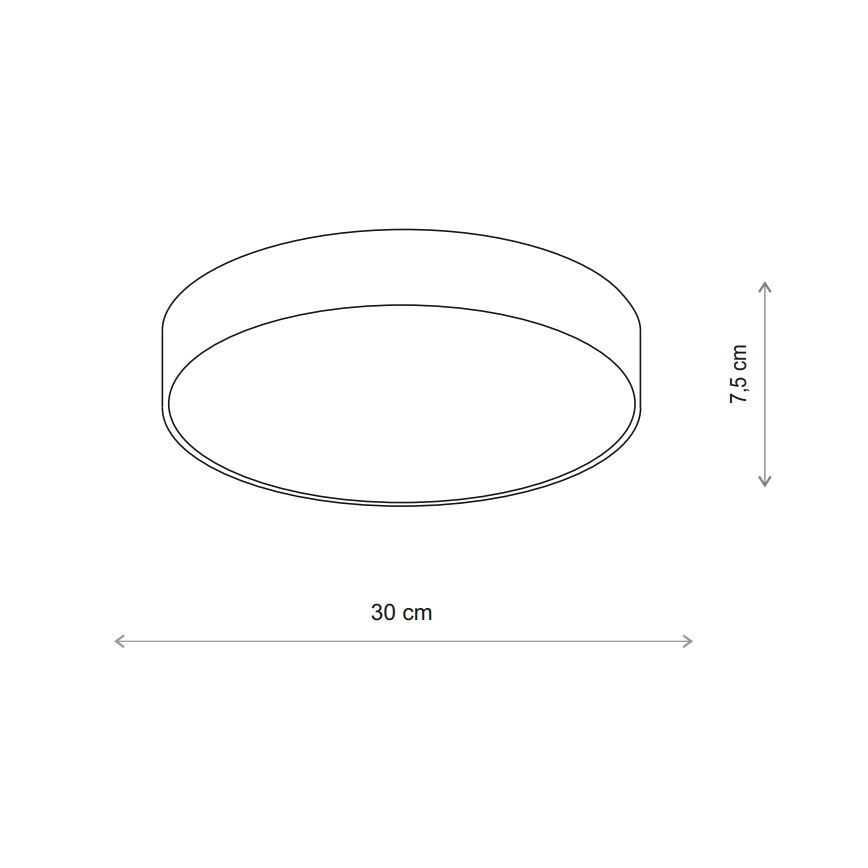Brilagi - Deckenleuchte mit Sensor CLARE 2xE27/24W/230V d 30 cm beige