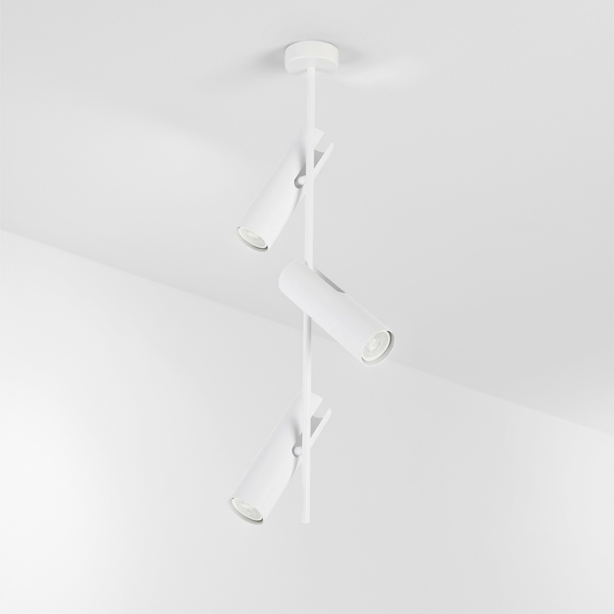 Brilagi - Deckenleuchte mit Stange BRANCH 3x GU10/30W/230V weiß