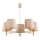Brilagi - Deckenleuchte mit Stange MONTE 5xE27/60W/230V beige/gold