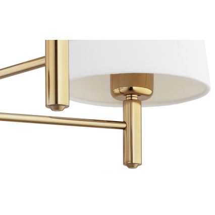 Brilagi - Deckenleuchte mit Stange MONTE 5xE27/60W/230V creme/gold