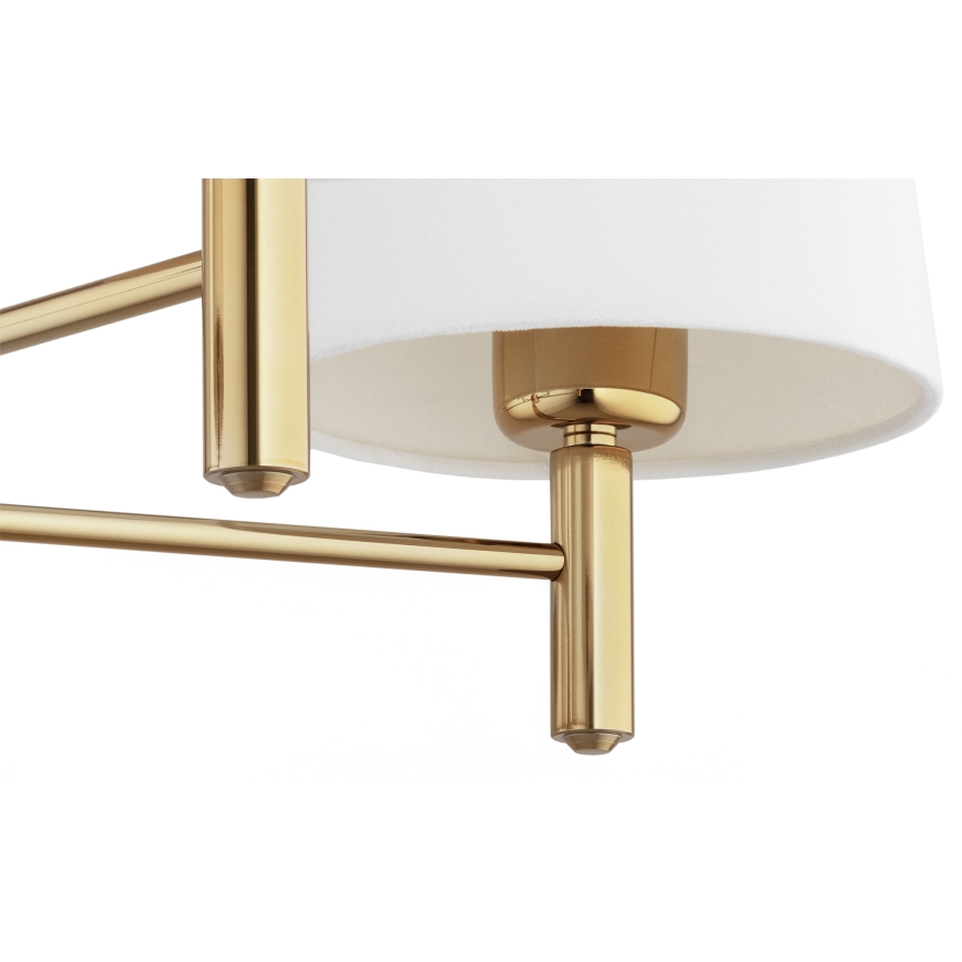 Brilagi - Deckenleuchte mit Stange MONTE 5xE27/60W/230V creme/gold