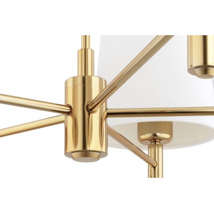 Brilagi - Deckenleuchte mit Stange MONTE 5xE27/60W/230V creme/gold