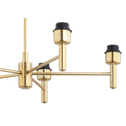 Brilagi - Deckenleuchte mit Stange MONTE 5xE27/60W/230V creme/gold
