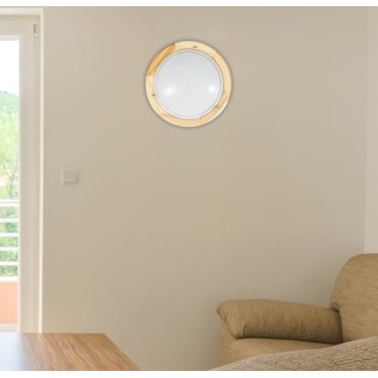 Brilagi - Deckenleuchte ORBIS 1x E27/60W/230V Ø 30 cm Kiefer