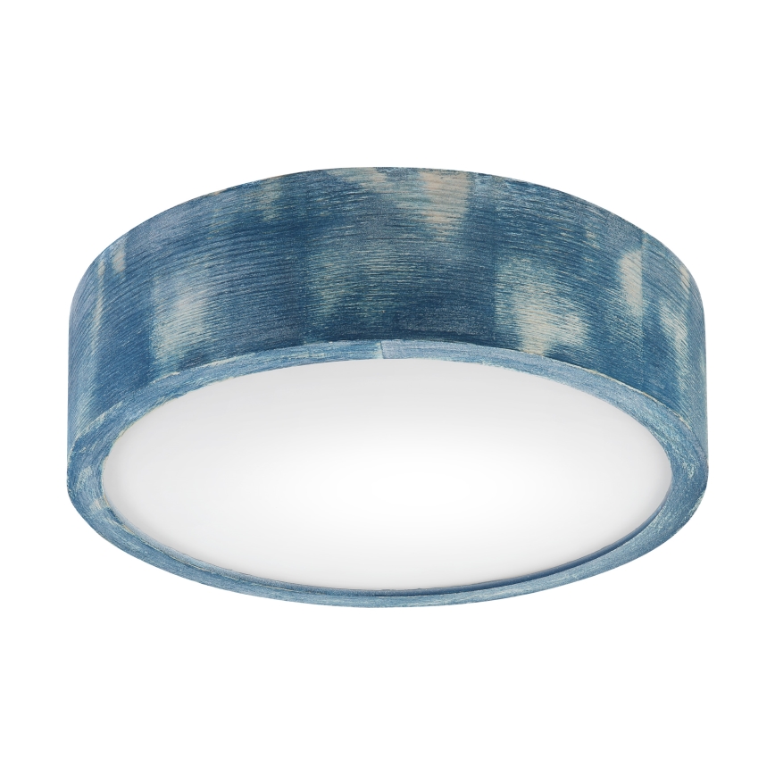 Brilagi - Deckenleuchte PINO 1x E27/15W/230V Kiefernholz/Blau Ø 27,5 cm