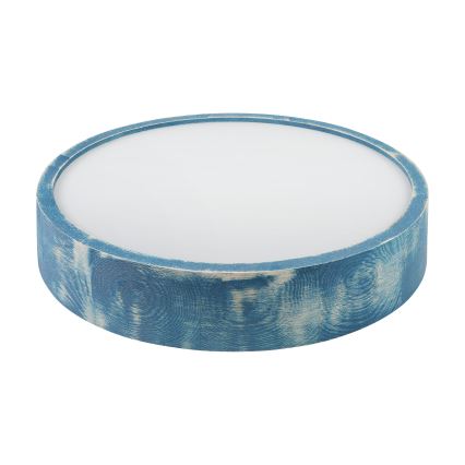 Brilagi - Deckenleuchte PINO 2xE27/15W/230V Kiefer/Blau, Ø 37,5 cm