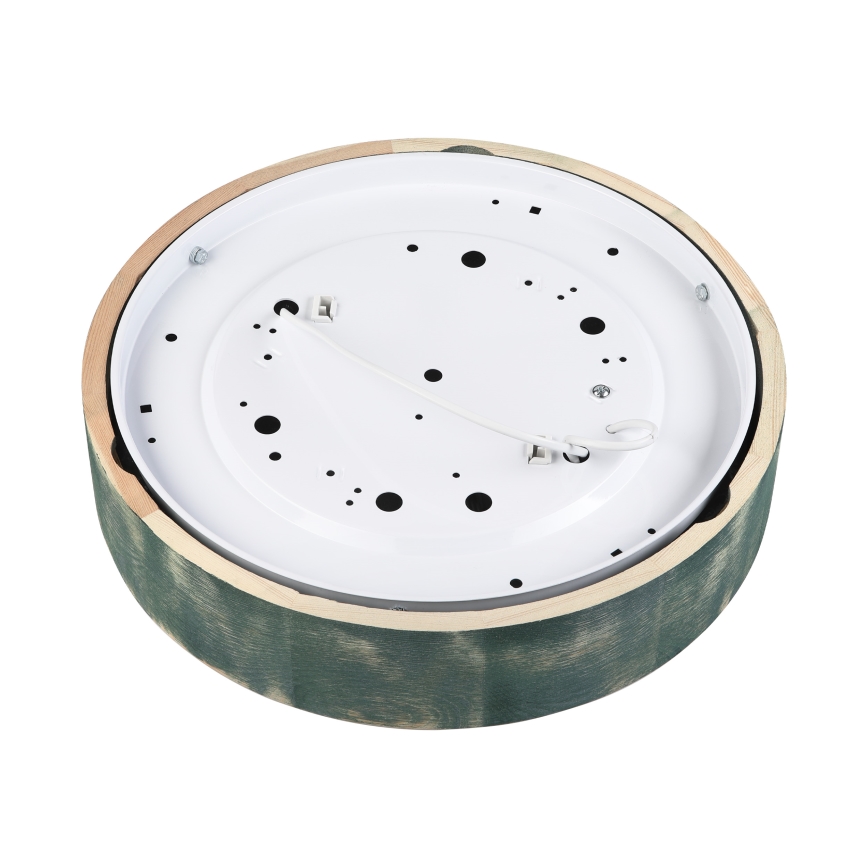 Brilagi - Deckenleuchte PINO 2xE27/15W/230V Kiefer/Grün Ø 37,5 cm