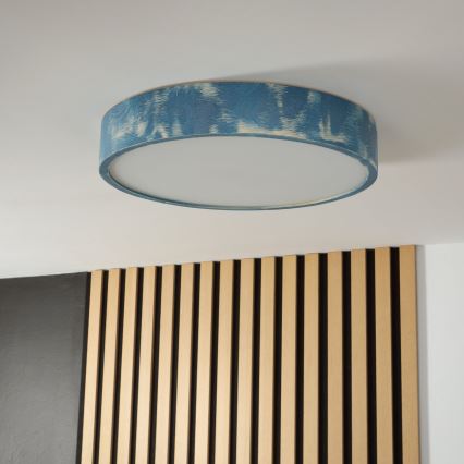 Brilagi - Deckenleuchte PINO 3xE27/15W/230V Kiefer/Blau Ø 47,5 cm