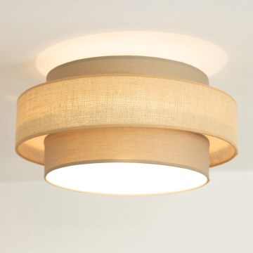 Brilagi - Deckenleuchte RESNA 1xE27/60W/230V Ø 40 cm braun/beige