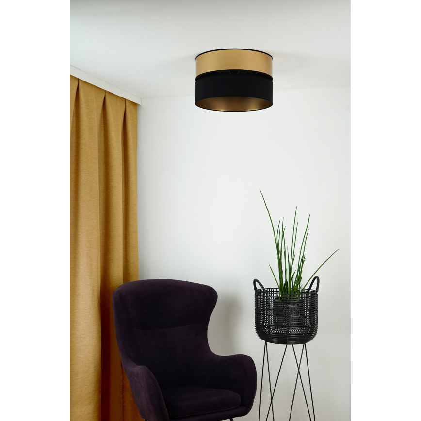 Brilagi - Deckenleuchte ROYAL 1xE27/15W/230V d 40 cm schwarz/golden