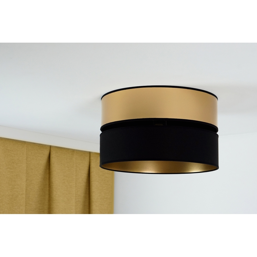 Brilagi - Deckenleuchte ROYAL 1xE27/15W/230V d 40 cm schwarz/golden