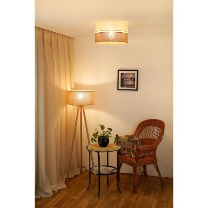 Brilagi - Deckenleuchte ROYAL YUTE 1xE27/15W/230V d 40 cm beige/cremefarben