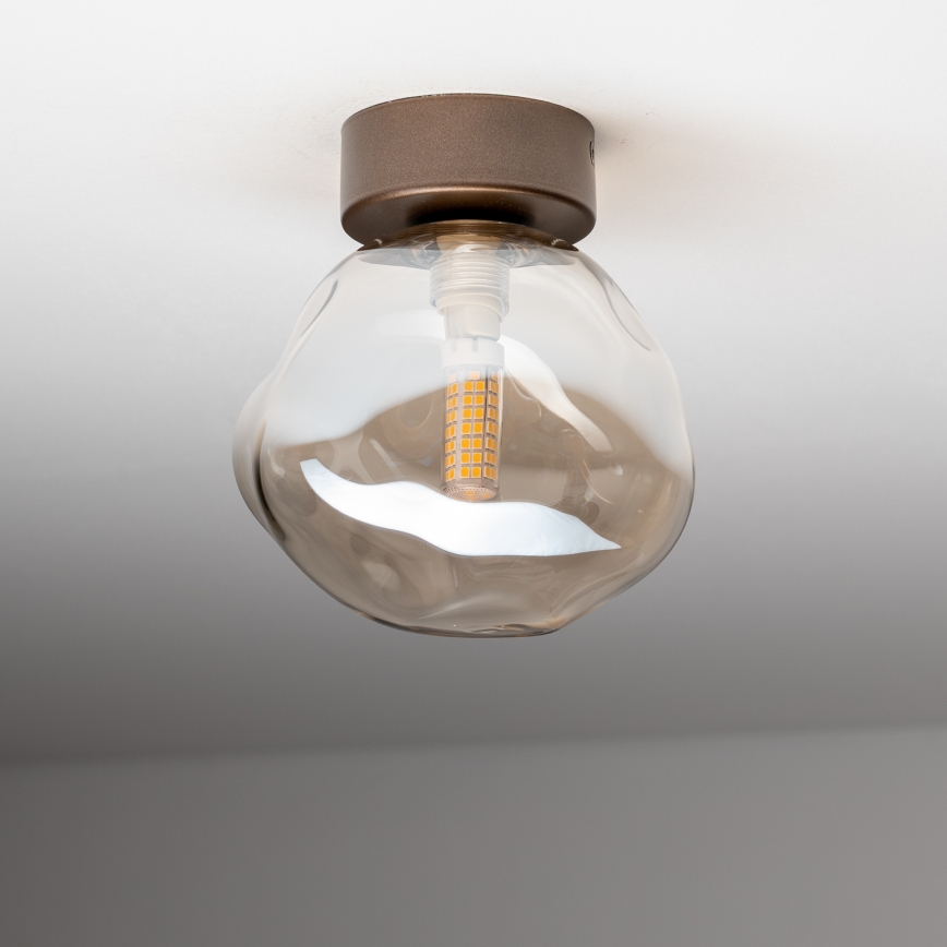 BRILAGI - Deckenleuchte VULCANO 1xG9/8W/230V Bronze/rauchiges Beige