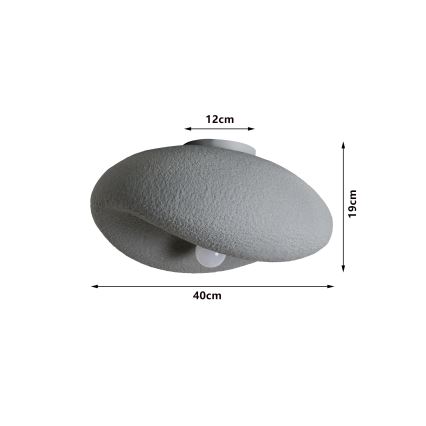 BRILAGI - Deckenleuchte WABI SABI 1xE27/60W/230V Ø 40 cm grau