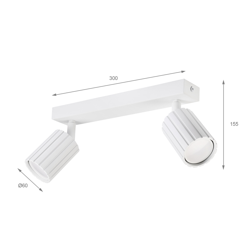 Brilagi - Deckenspot CRISPINA 2xGU10/10W/230V weiß