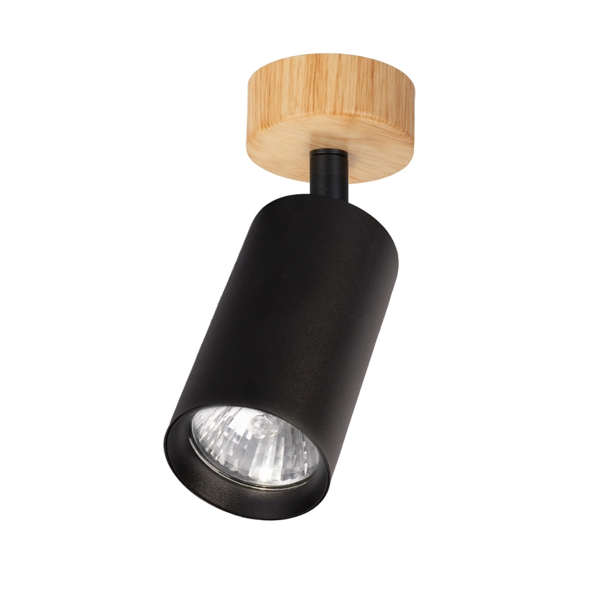 Brilagi - Deckenspot SELE 1xGU10/30W/230V schwarz/Eichen-Dekor