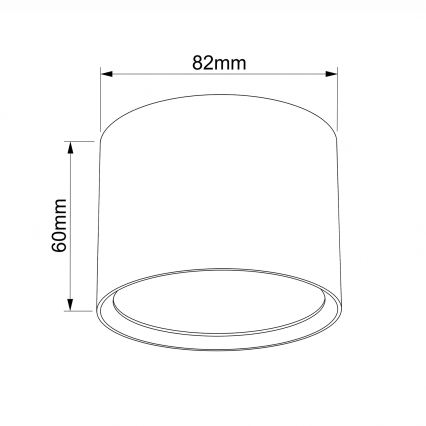 BRILAGI - Deckenspot SMOOTH 1xGX53/15W/230V 60x82 mm blau
