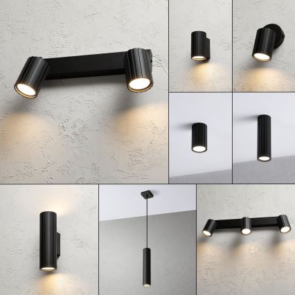 Brilagi - Deckenstrahler CRISPINA 2xGU10/10W/230V schwarz