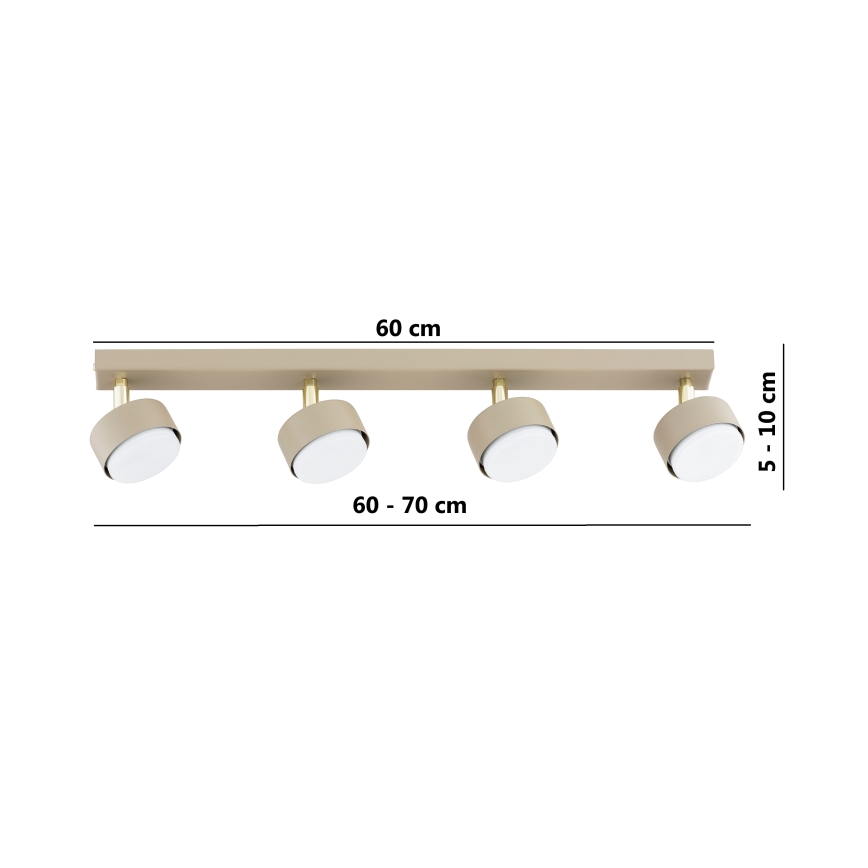 Brilagi - Deckenstrahler MONO 4xGX53/12W/230V beige