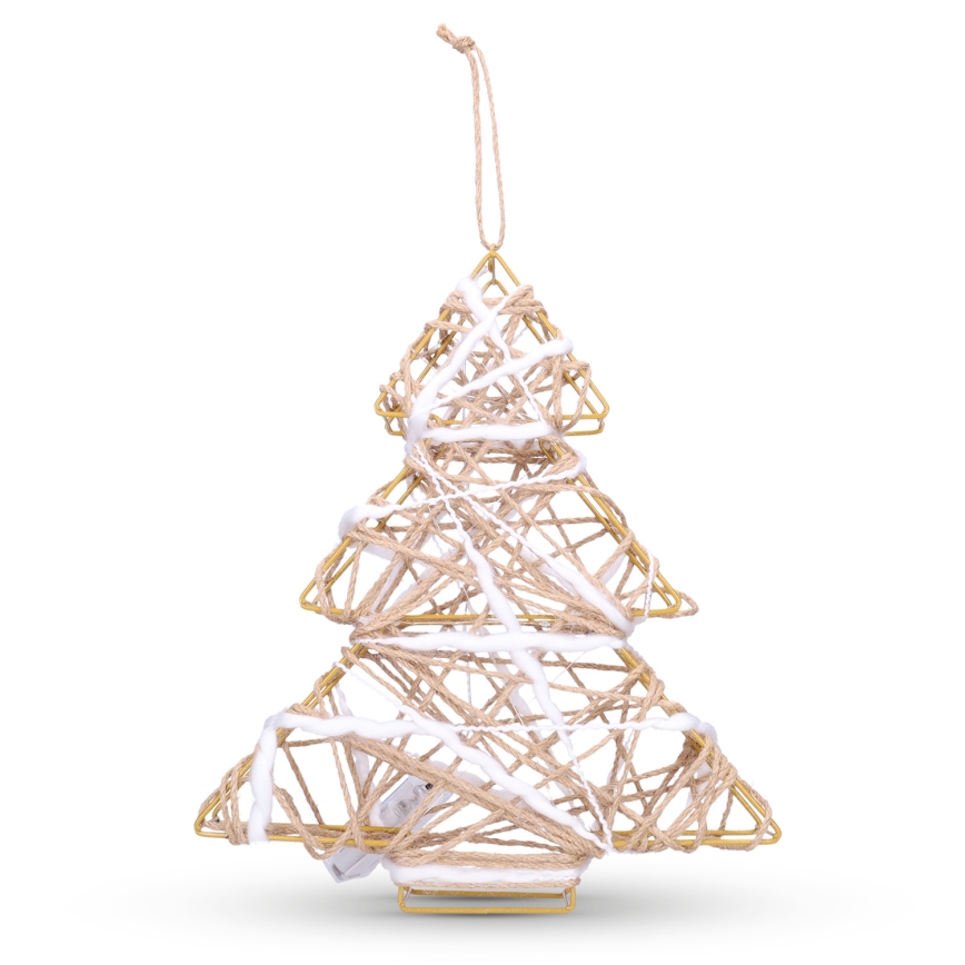 Brilagi - Décoration de Noël à LED (2xAA) 34x31 cm, sapin