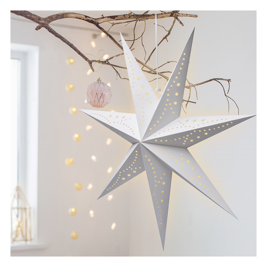 Brilagi - Décoration de Noël LED/2xAA étoile blanc chaud