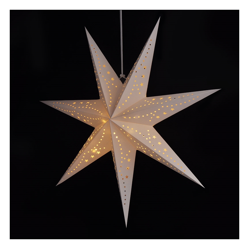 Brilagi - Décoration de Noël LED/2xAA étoile blanc chaud