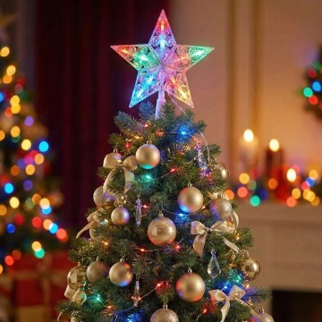 BRILAGI - Décoration de Noël LED/3xAA Étoile 21 cm multicolore
