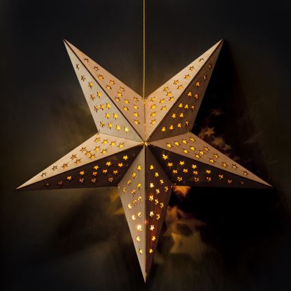 Brilagi - décoration de Noël LED, alimentation 2×AA, étoile lumineuse 59 × 55 cm