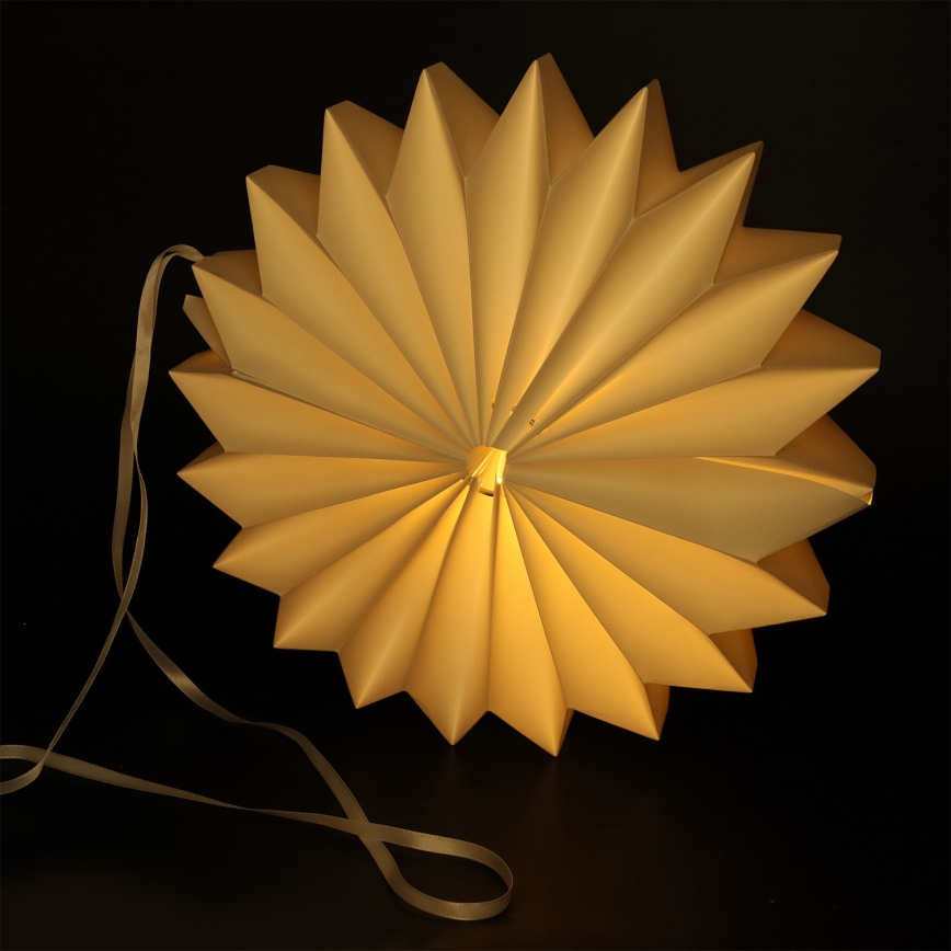 Brilagi - Décoration de Noël LED, flocon 32 cm, fonctionne avec 2 piles AA