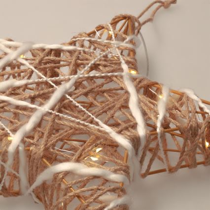 Brilagi - Décoration de Noël LED LED/2xAA 30x28 cm étoile