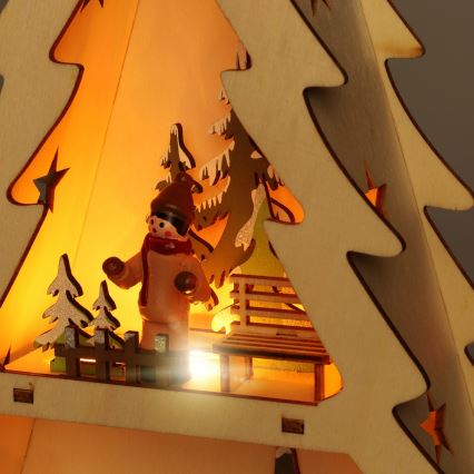 Brilagi - Decorazione natalizia a LED, albero, alimentazione 3xAA