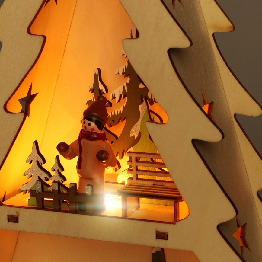 Brilagi - Decorazione natalizia a LED, albero, alimentazione 3xAA