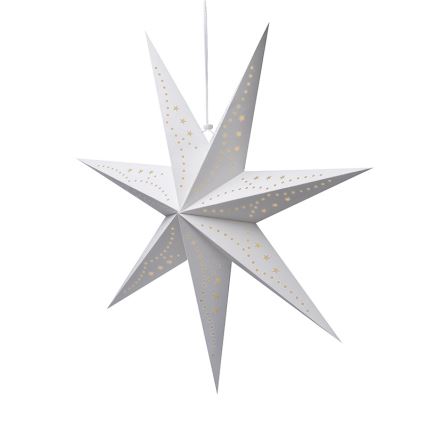 Brilagi - Decorazione natalizia a LED, stella da 60 cm, bianco caldo, alimentazione 2xAA