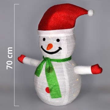 Brilagi - Decorazione natalizia da esterno a LED 40xLED/3xAA IP44 pupazzo di neve