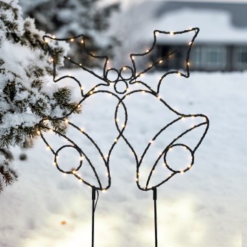 Brilagi - Decorazione natalizia LED da esterno LED/3xAA IP44 55x32 cm campanelle