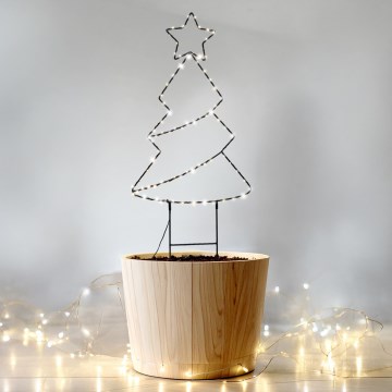 Brilagi - decorazione natalizia LED per esterni, alimentazione 3xAA, IP44, alberello