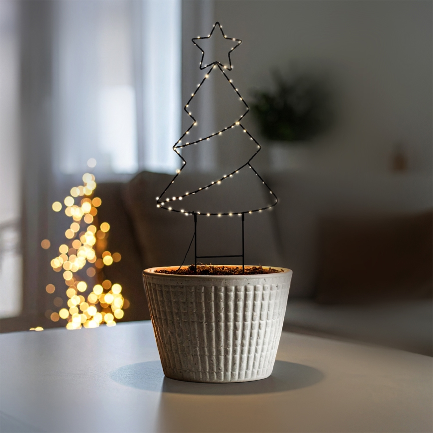 Brilagi - decorazione natalizia LED per esterni, alimentazione 3xAA, IP44, alberello