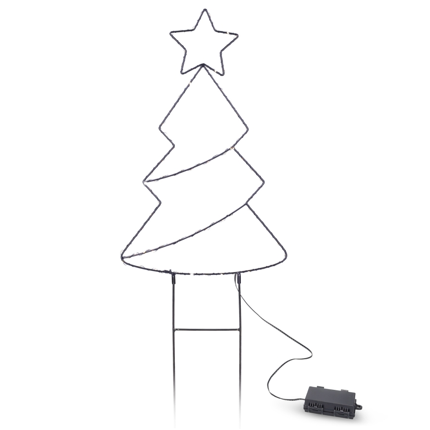 Brilagi - decorazione natalizia LED per esterni, alimentazione 3xAA, IP44, alberello