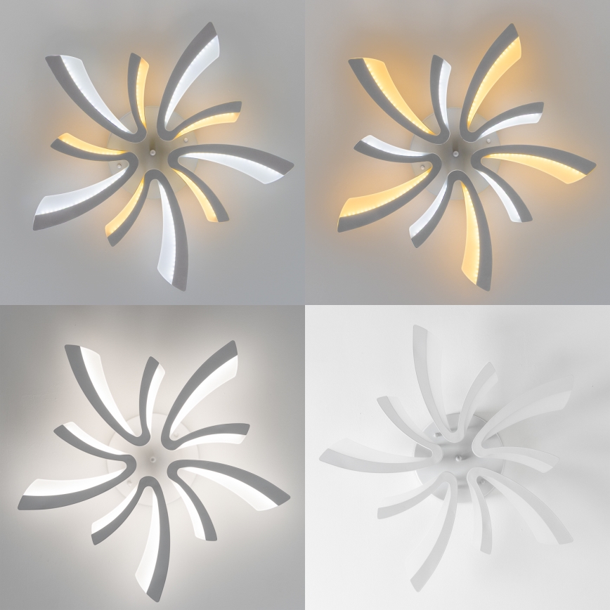 Brilagi - Dimmbare LED-Aufbauleuchte TWIST LED/55W/230V 3000-6500K weiß + Fernbedienung