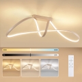 Brilagi - dimmbare LED-Aufbauleuchte TWISTER LED/60W/230V 3000-6000K beige + Fernbedienung